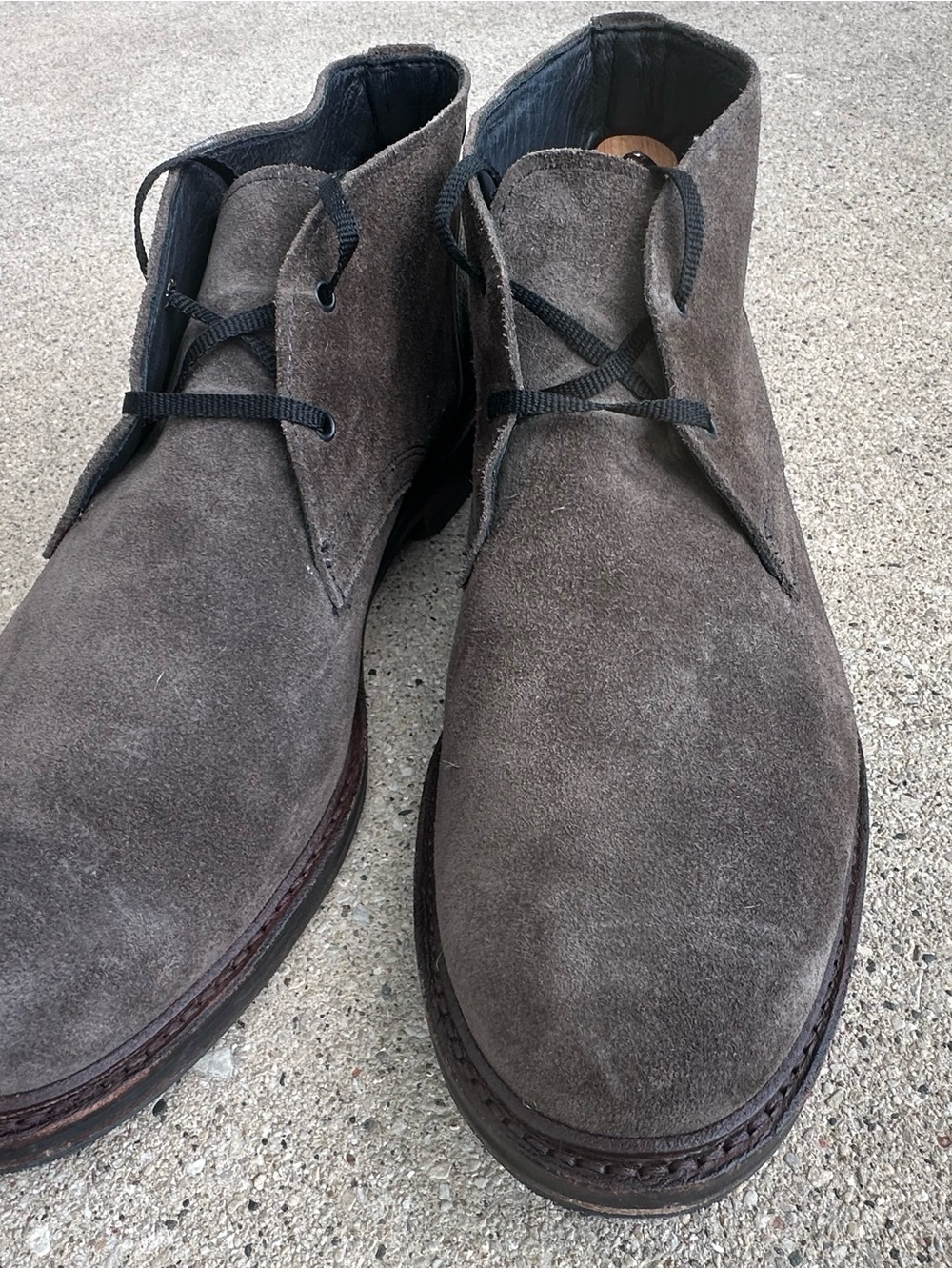 Allen Edmonds Gray Suede Chukka Boots